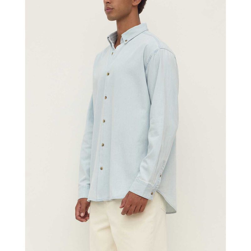 Assembly Label Denim Long Sleeve Shirt Pale Blue image number 2